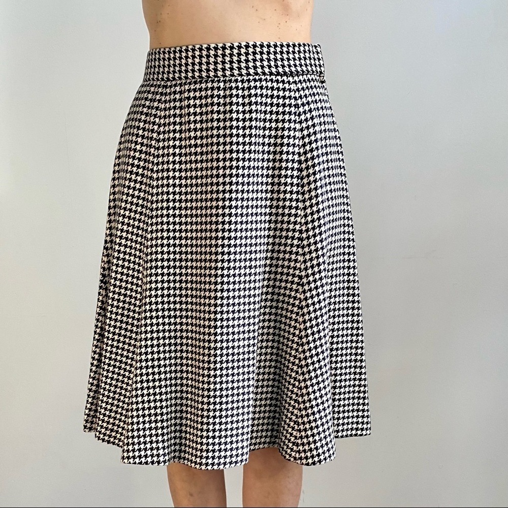 80's Vintage Evan-Picone Houndstooth A-Line Skirt Size 4